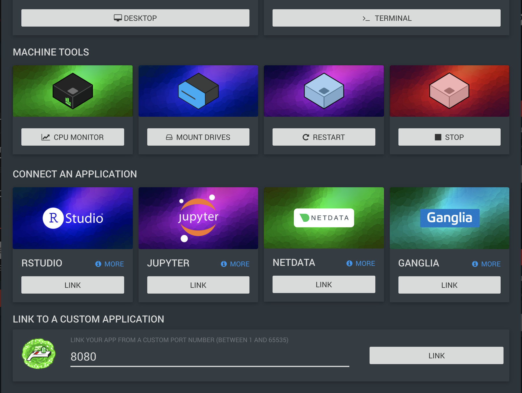 Ronin link to custom application
